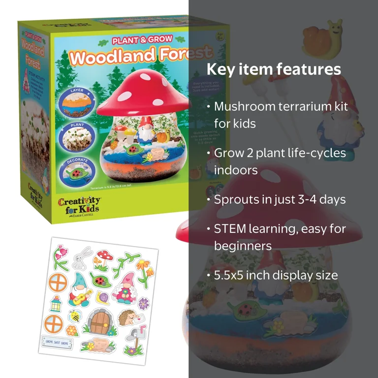 Creativity for Kids DIY Garden Terrarium - Build Your Own Woodland