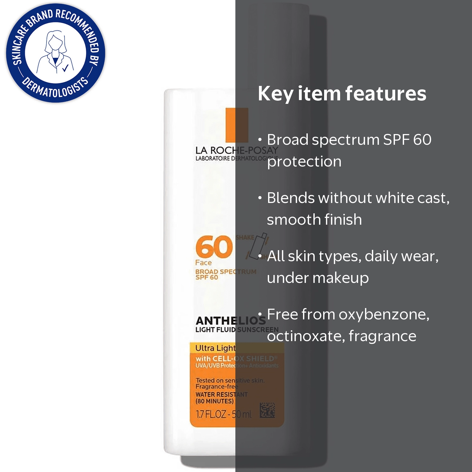 La Roche-Posay Anthelios Ultra Light Fluid Facial Sunscreen Fluid