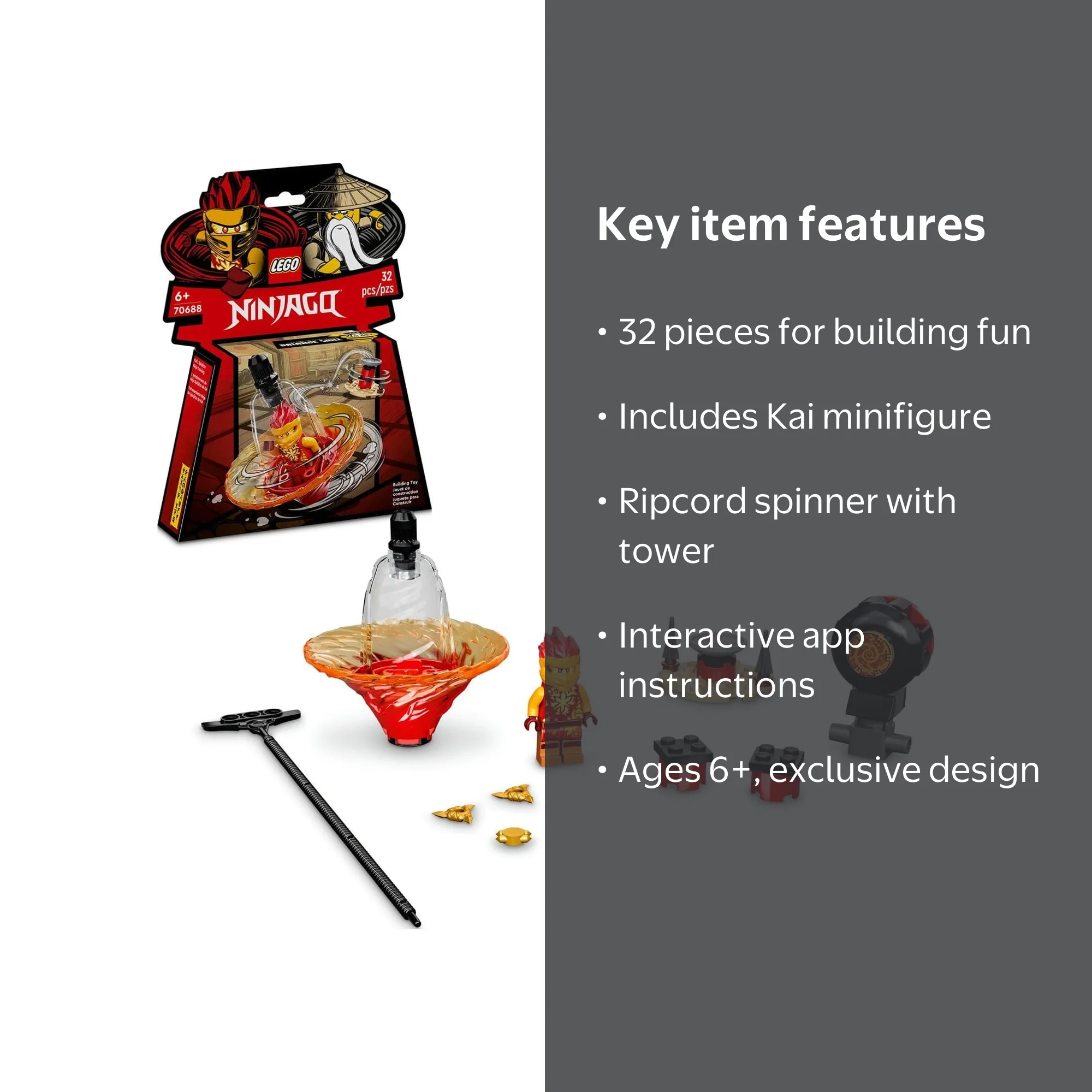 LEGO, Ninjago Building Kit, 70688, Ninja Kai‚Äôs Spinjitzu