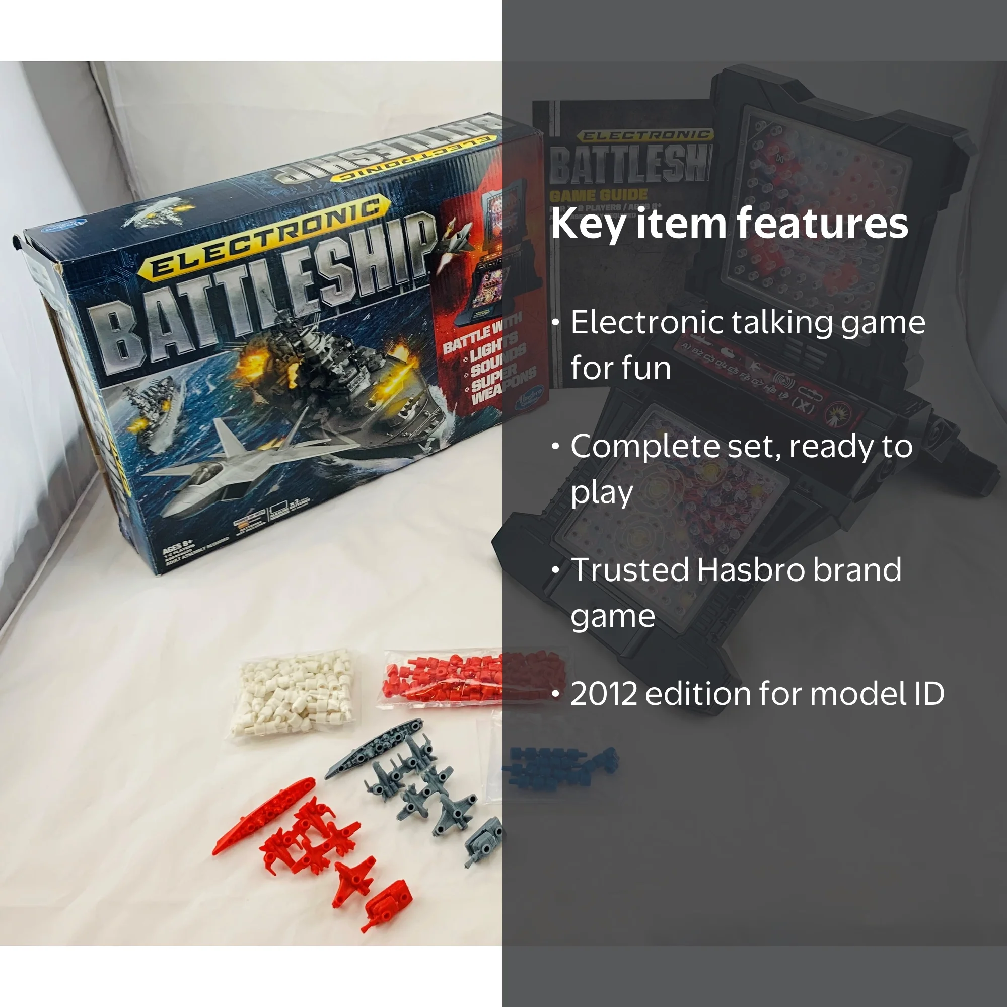 Electronic Talking Battleship Game - 2012 - Hasbro - Great