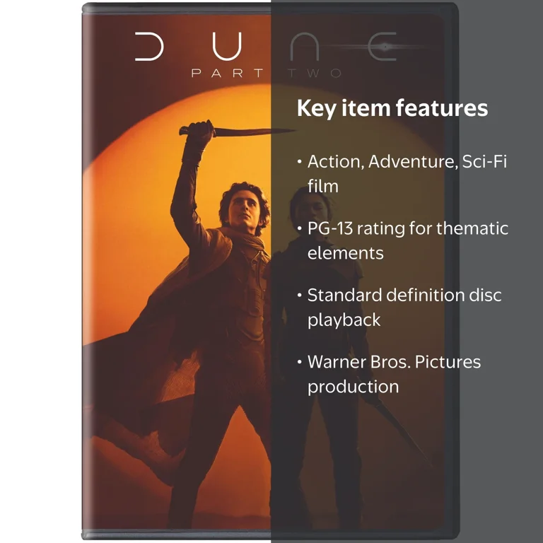 SDS, Dune: Part Two DVD, PG-13, Action Adventure Sci-Fi - Walmart.com