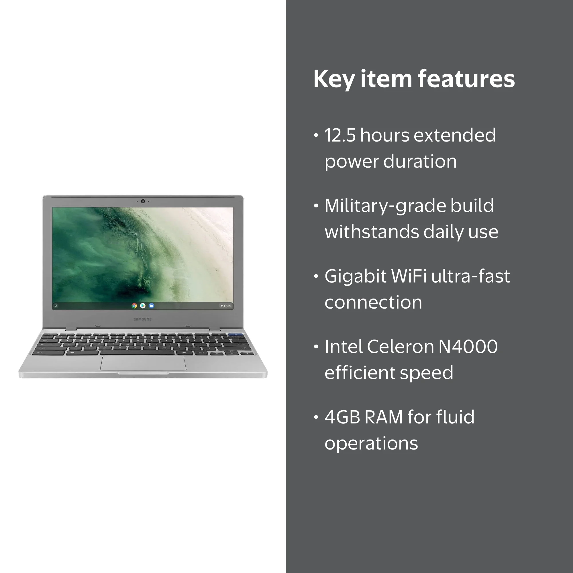 Samsung Laptop Chromebook 4, 11.6