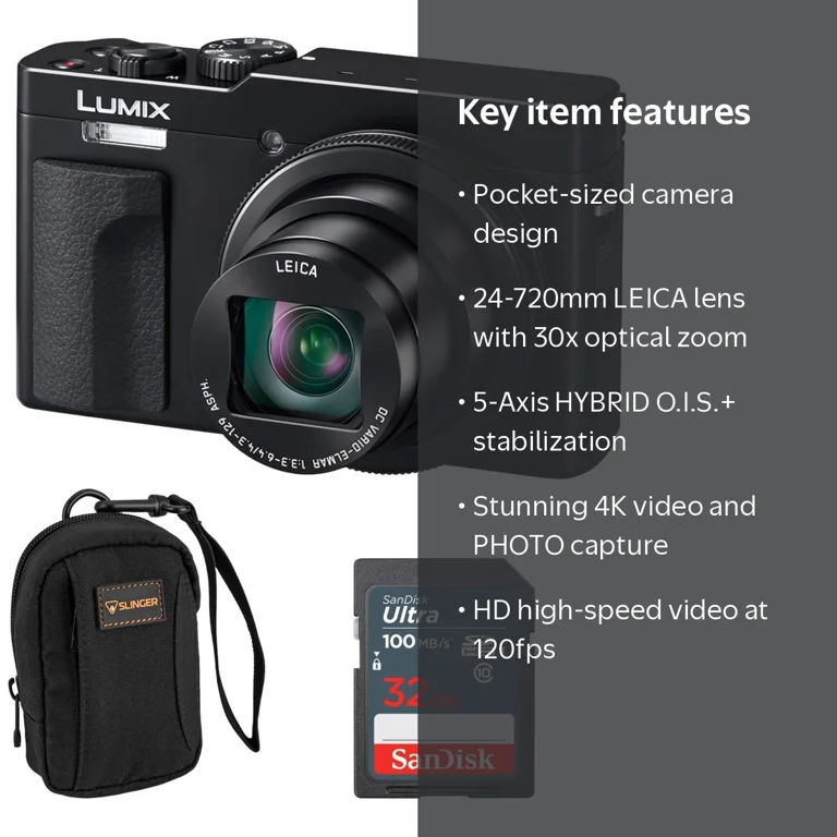 Panasonic LUMIX ZS99 Digital Camera - Walmart.com