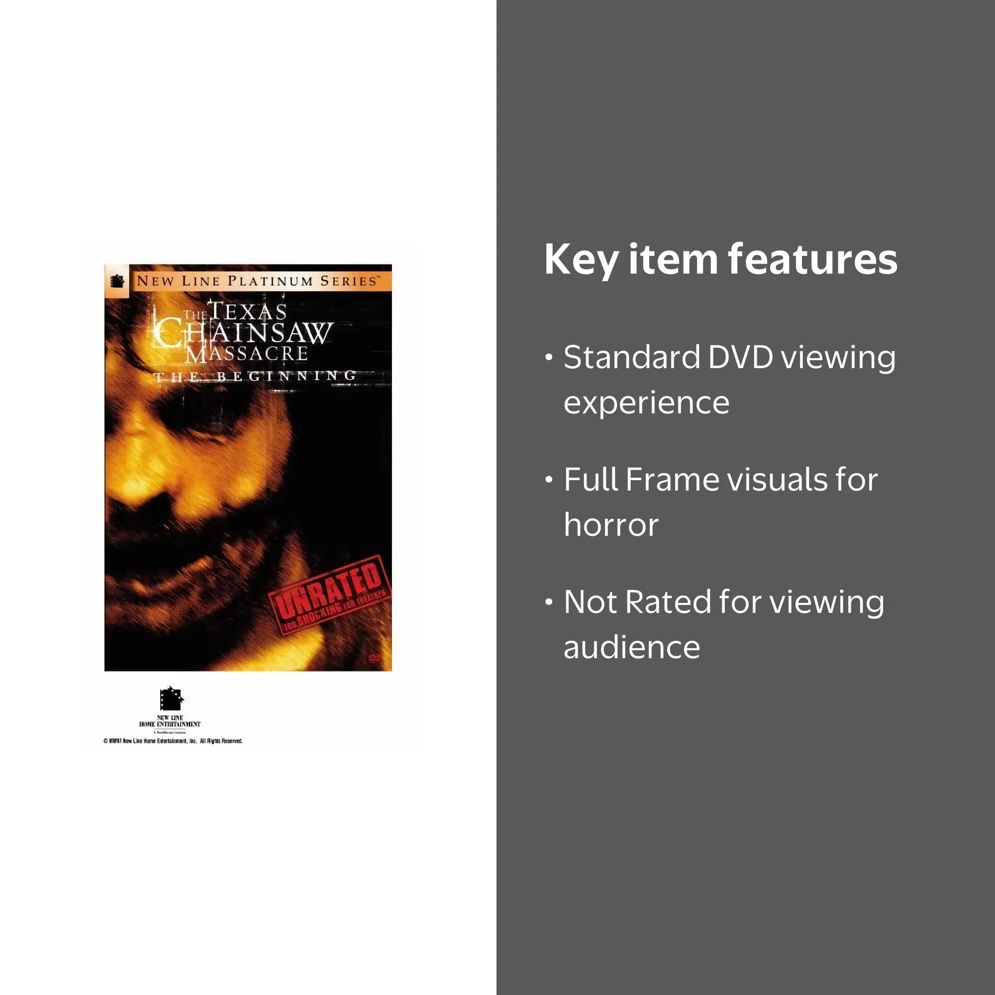 Warner Bros, The Texas Chainsaw Massacre The Beginning [DVD