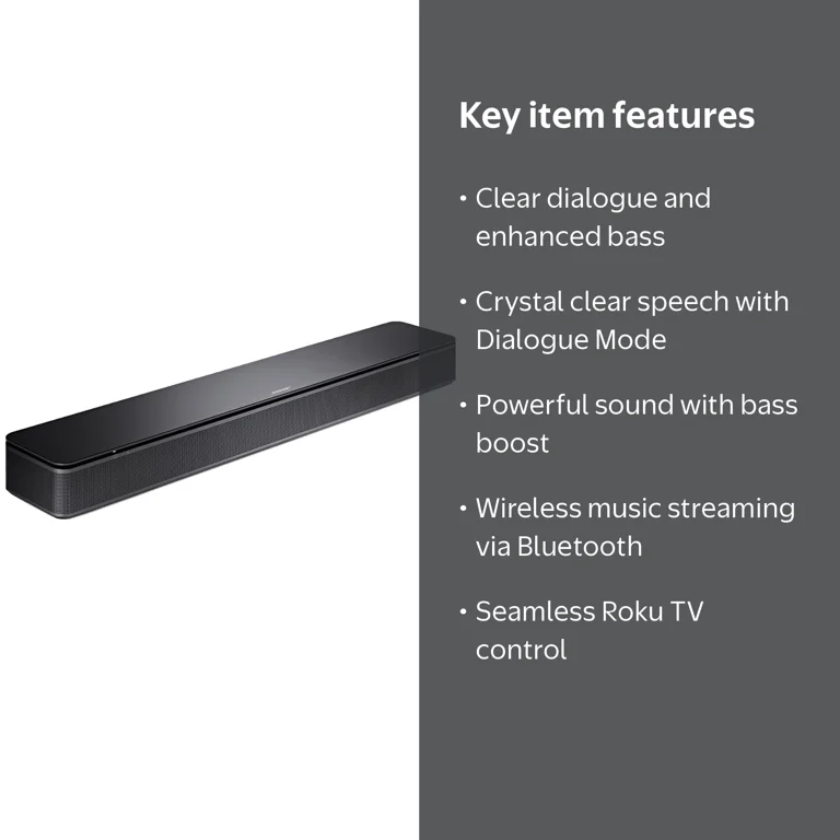 Free Shipping! Bose TV Speaker Sound Bar for TV, Bluetooth Black