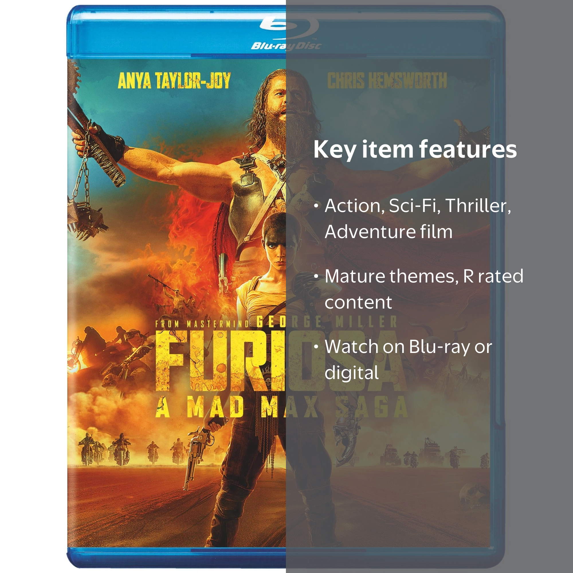 Furiosa: A Mad Max Saga (Blu-ray), Action, Warner Bros. - Walmart.com