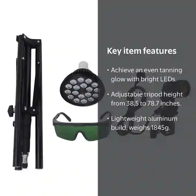 Tanning Lamp 54W 460nm Sun Lamp Adjustable Stand 38 Tanning Lamp 54W 460nm Sun Lamp Adjustable Stand 38