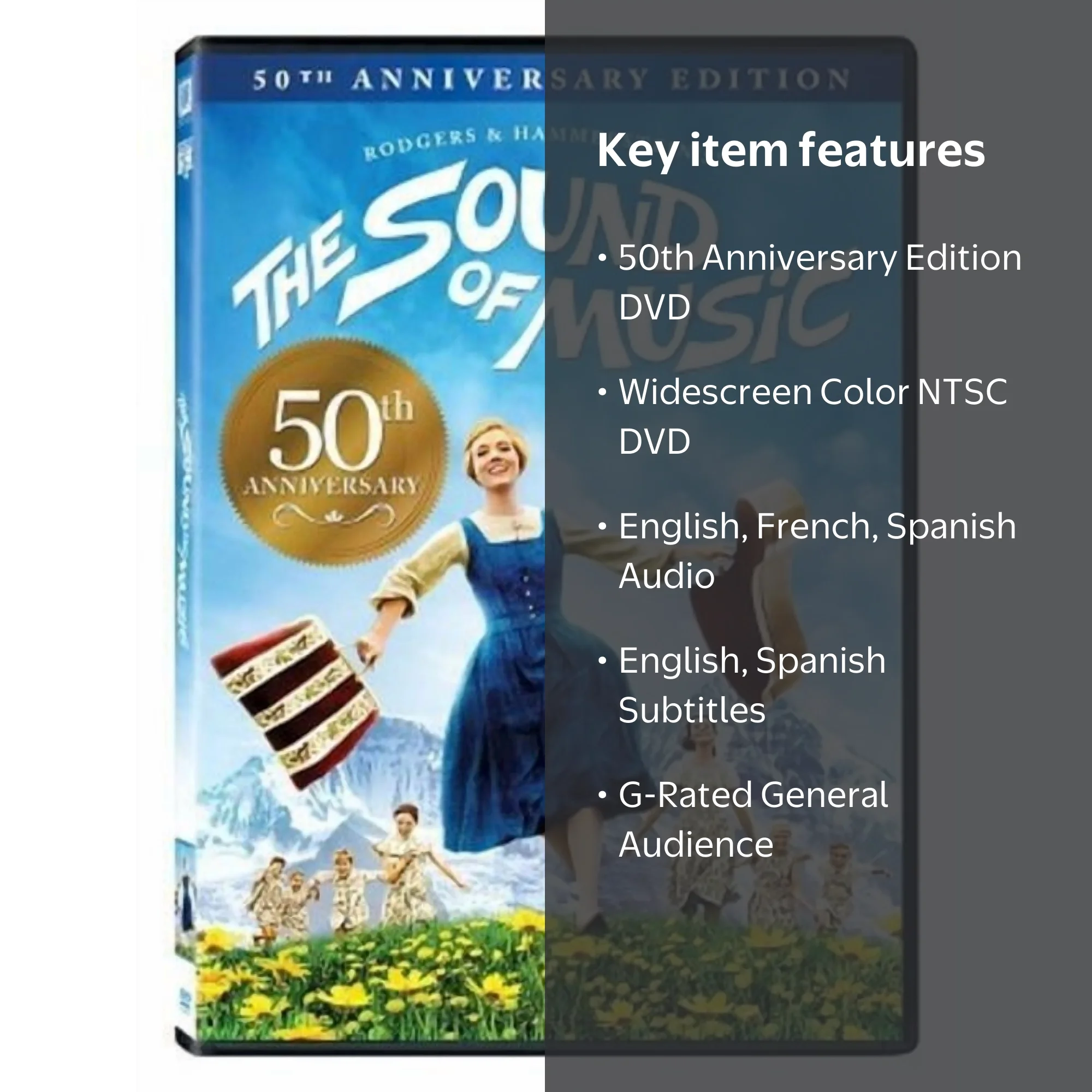 20th Century Studios, The Sound of Music, DVD, 50th Anniversary