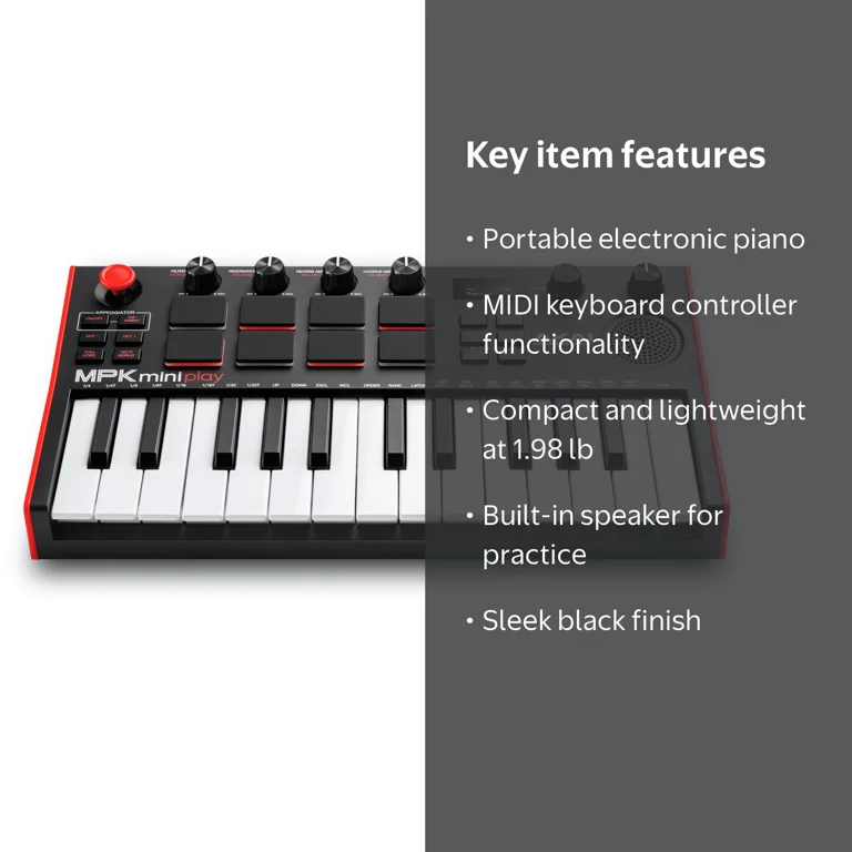 AKAI Professional, Portable Electronic Piano, MPK Mini Play MK3