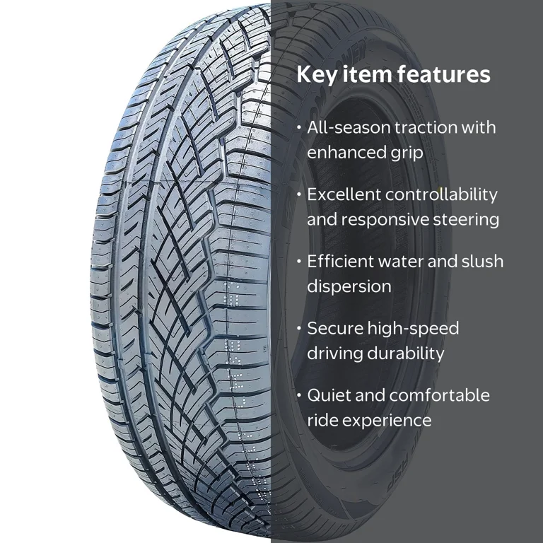 Venom Power Covert Grip ASP Tire, 205/55R16 91V, All Season