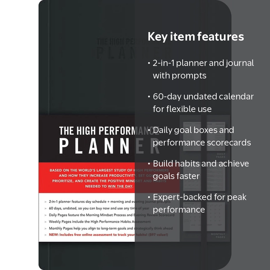 Brendon Burchard, Planner, RRK150, 2-in-1 Daily Journal - Walmart.com