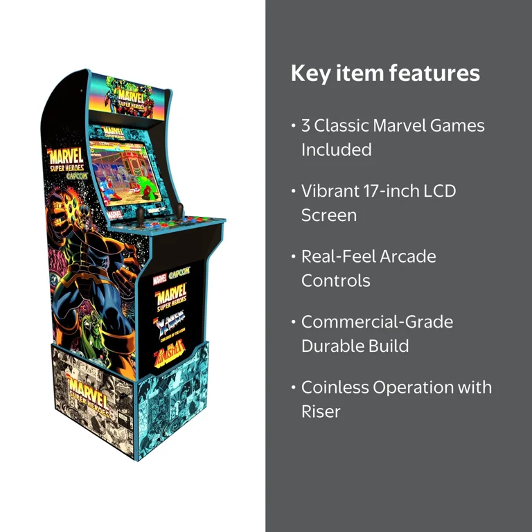 その他 Arcade1Up Marvel Super Heroes Arcade1Up Marvel Super Heroes Arcade Machine 3 Games in 1, 17