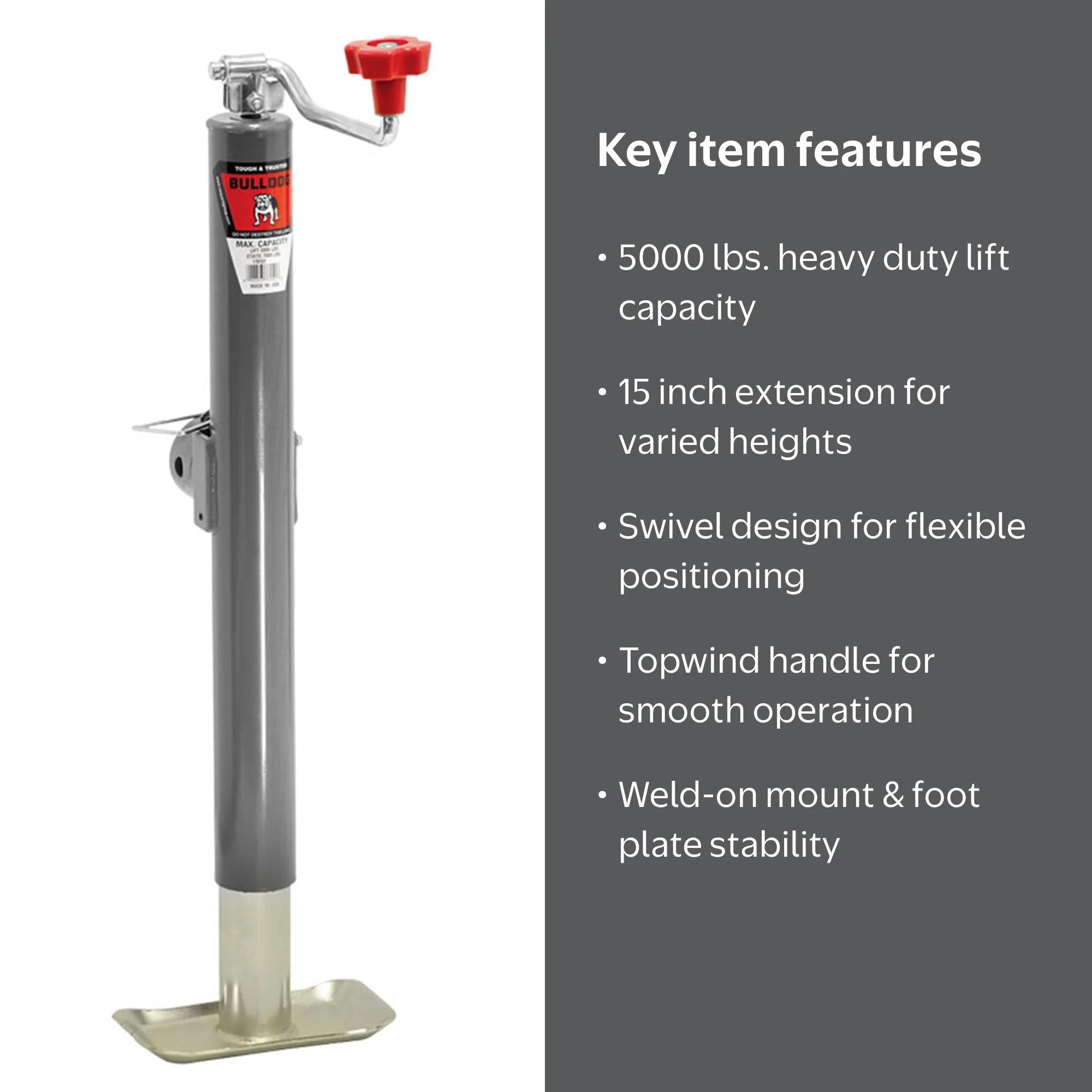 Bulldog 178151 Trailer Jack - Walmart.com