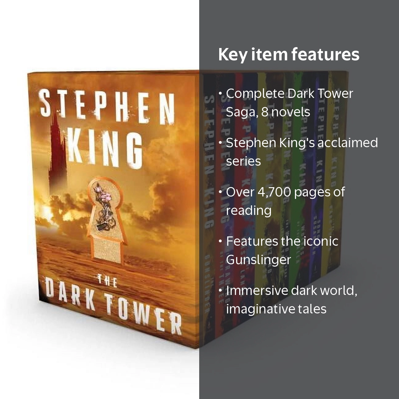 Stephen King, Dark Tower 8-Book Boxed Set, 01-07, Paperback