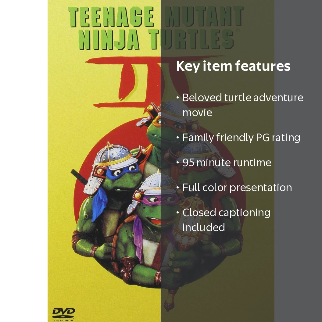 タマ☆洋画　DVDまとめ売り③ SDS Teenage Mutant Ninja Turtles 3 DVD, PG, 95 min, Color
