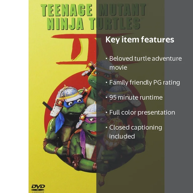 鳳3 DVD SDS Teenage Mutant Ninja Turtles 3 DVD, PG, 95 min, Color