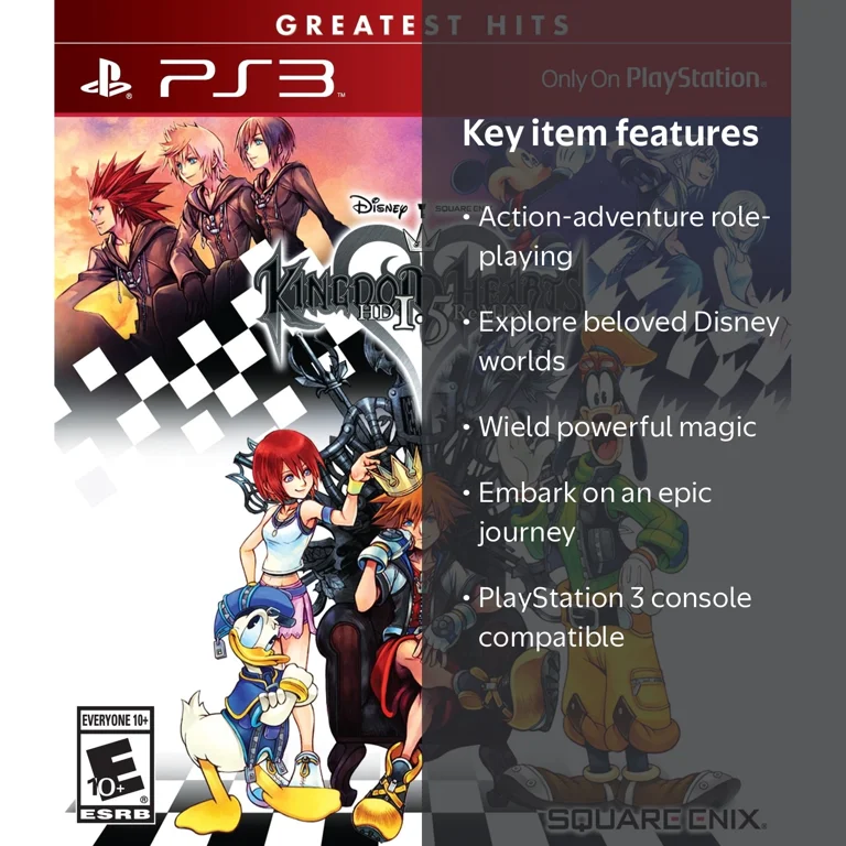 Square Enix, Kingdom Hearts HD 1.5 HD ReMIX, PS3, 662248913315