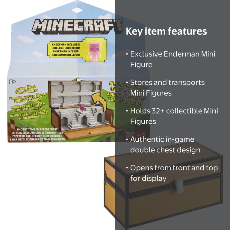 Minecraft, Collector Case, Holds 32+ Minis with Teleporting