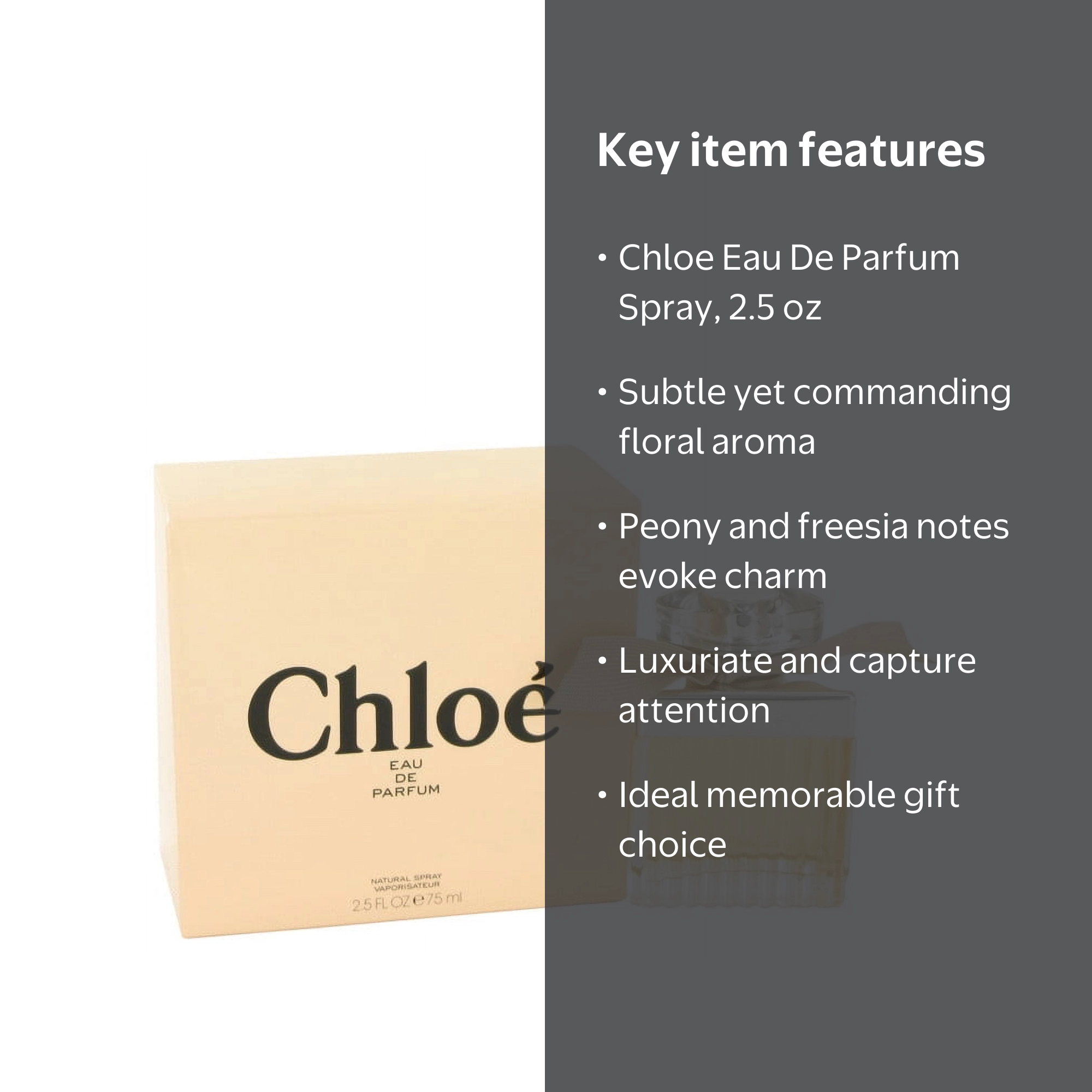 Chloé, Eau De Parfum Spray for Women, 2.5 oz, Floral Aroma