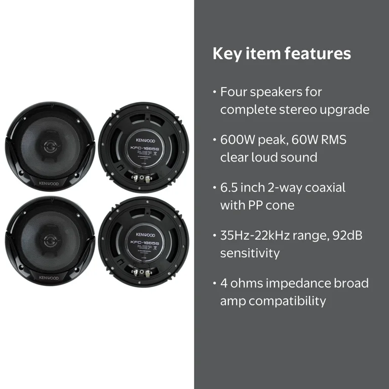 Kenwood Stereo Set KFC-1666S 6.5