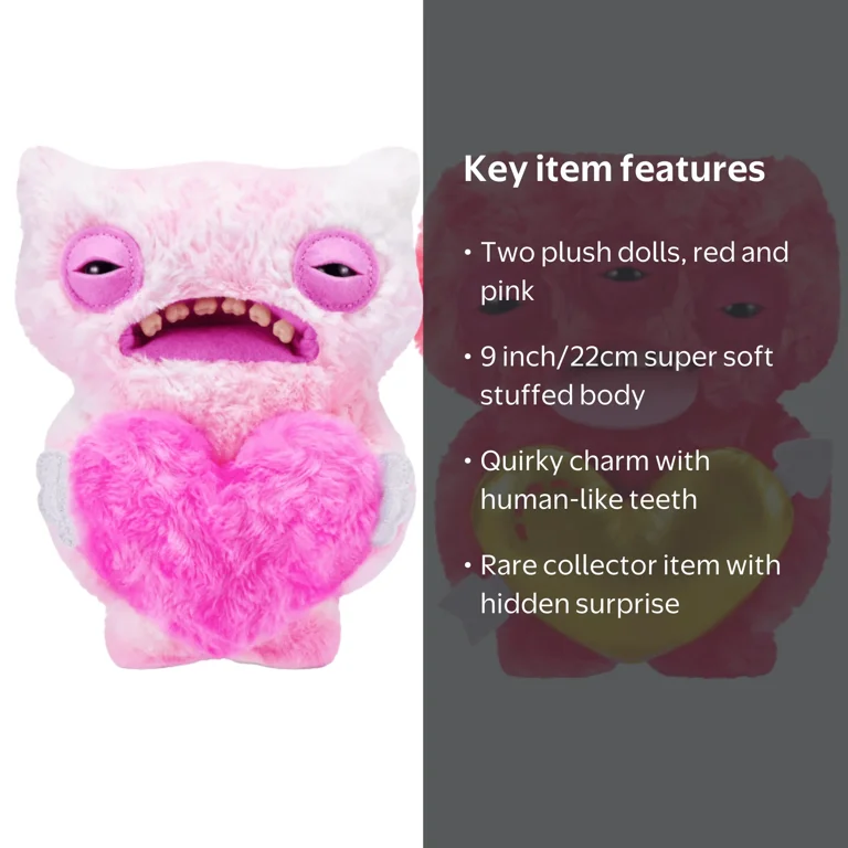 Fuggler, Love Fugg 9 Inch Set of 2, Series 2, Plush Monster