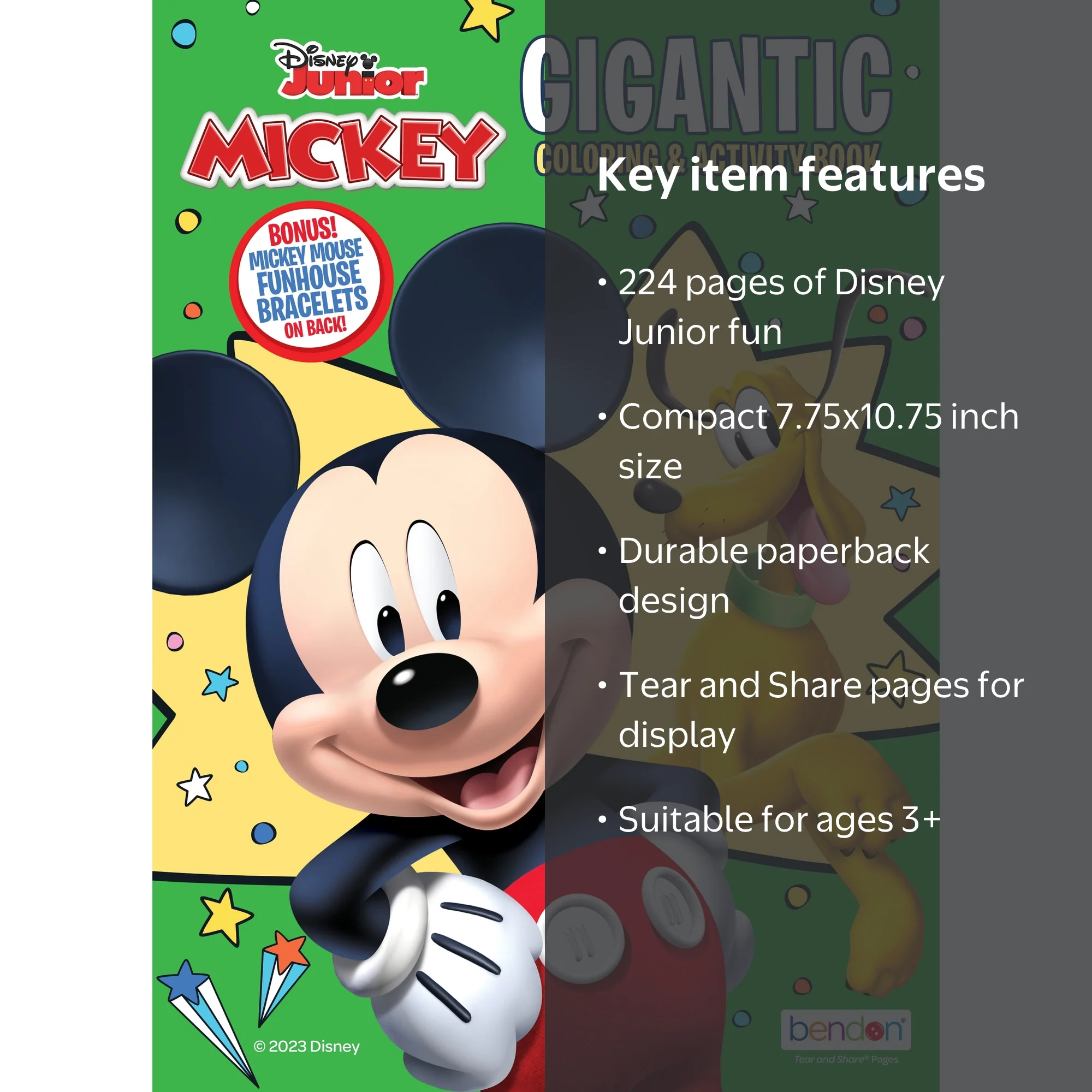 Disney Mickey Mouse Fun House 224 Page Gigantic Coloring Book