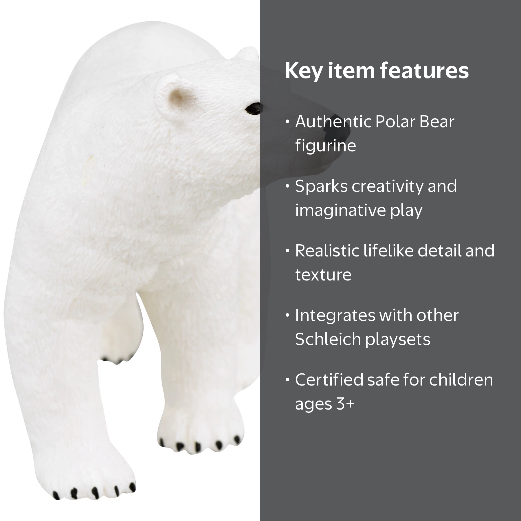 Schleich, Wild Life - Polar Bear Figurine, for Kids Ages 3+