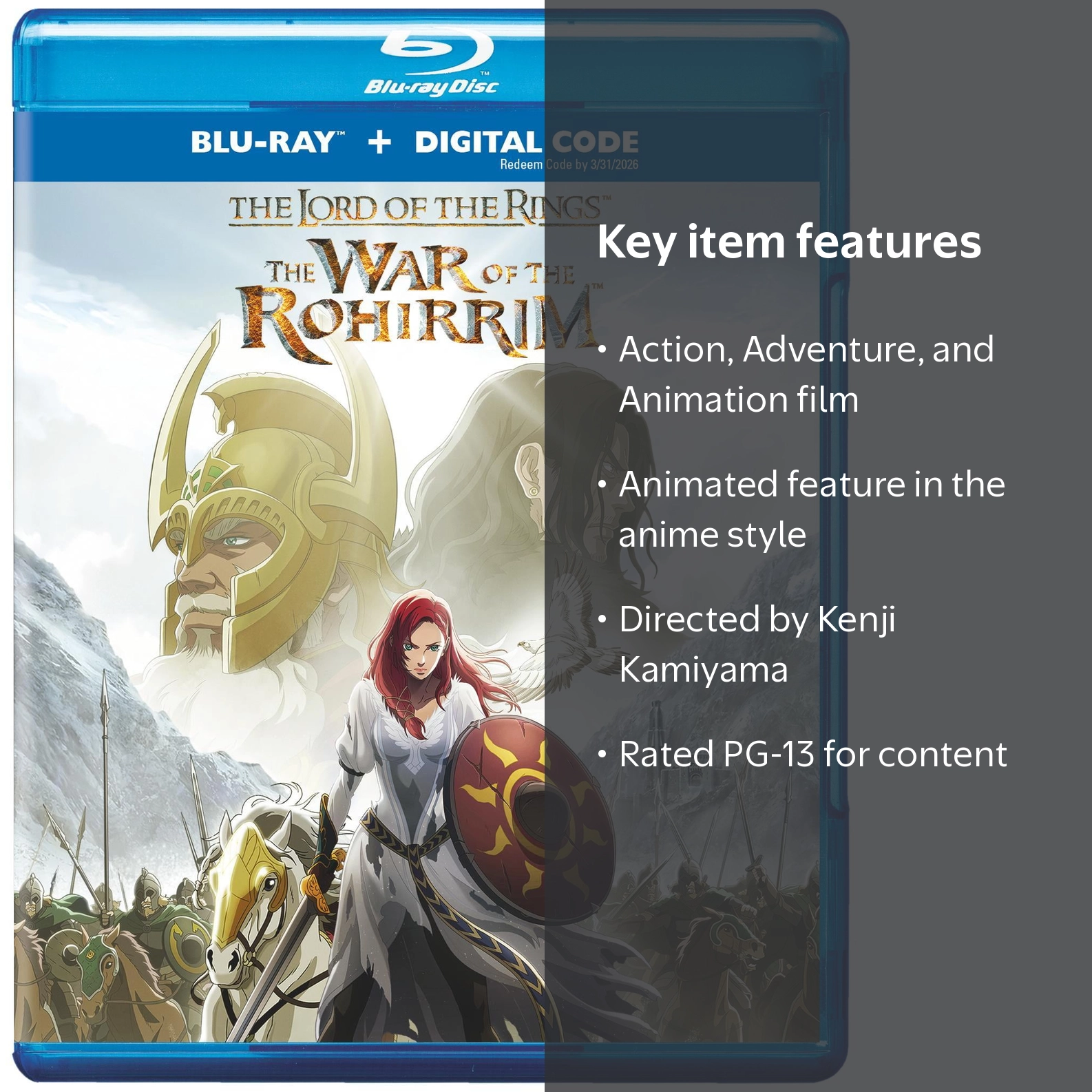 The Lord of the Rings: The War of the Rohirrim Blu-ray, Warner