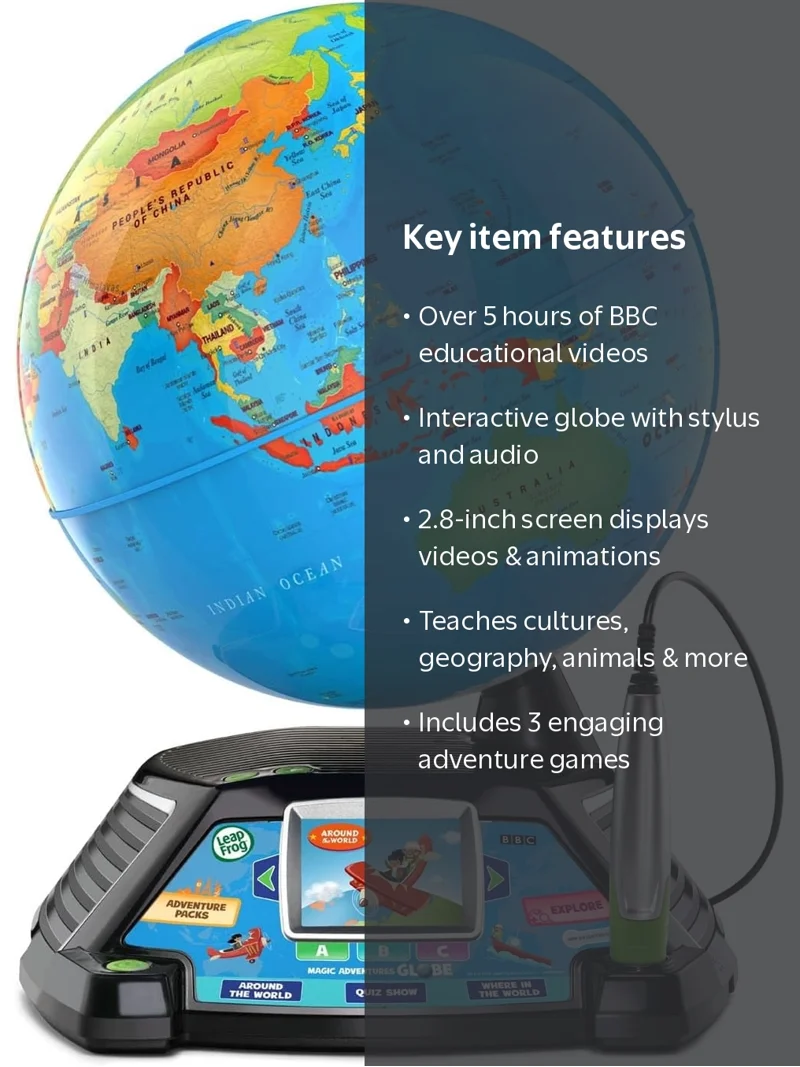 Magic Adventures Globe (Frustration Free Packaging), 11.06 x 10.24