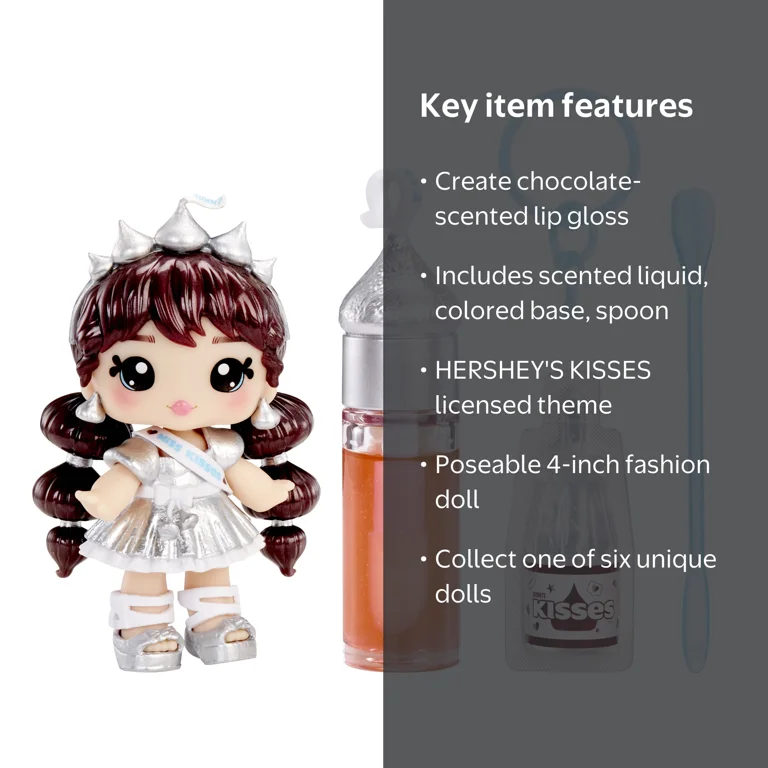 Yummiland Lip Gloss Doll Hershey's Kisses Licensed Sweets Kids