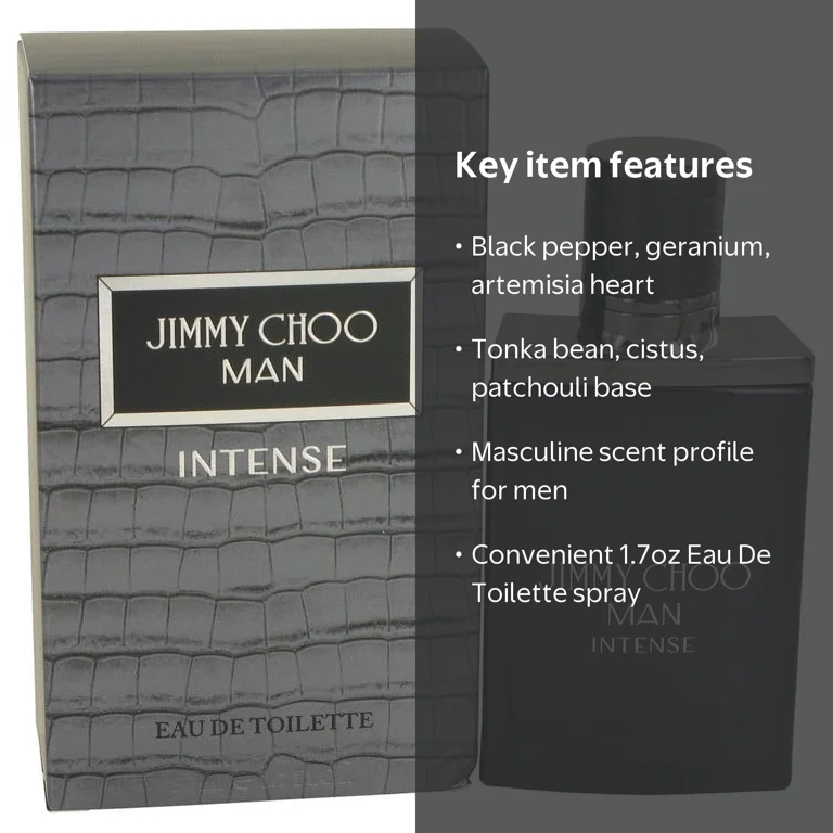 Jimmy Choo, Jimmy Choo Man Intense Eau De Toilette Spray, 1.7 oz