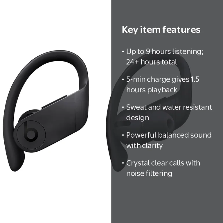 Powerbeats Pro Wireless Bluetooth Earbuds with Apple H1 Headphone