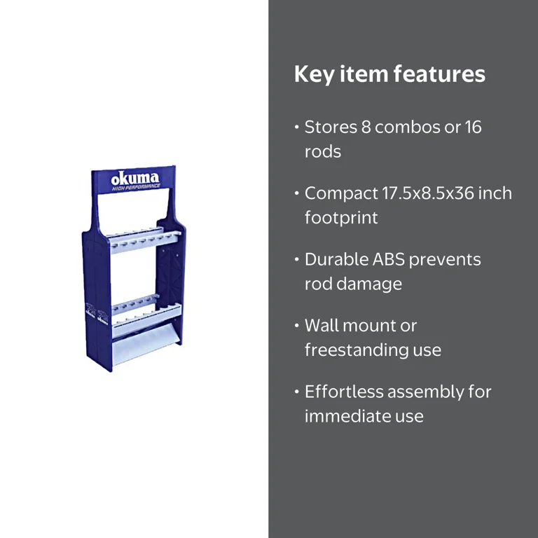 Okuma Expandable ABS Rod Rack - Walmart.com