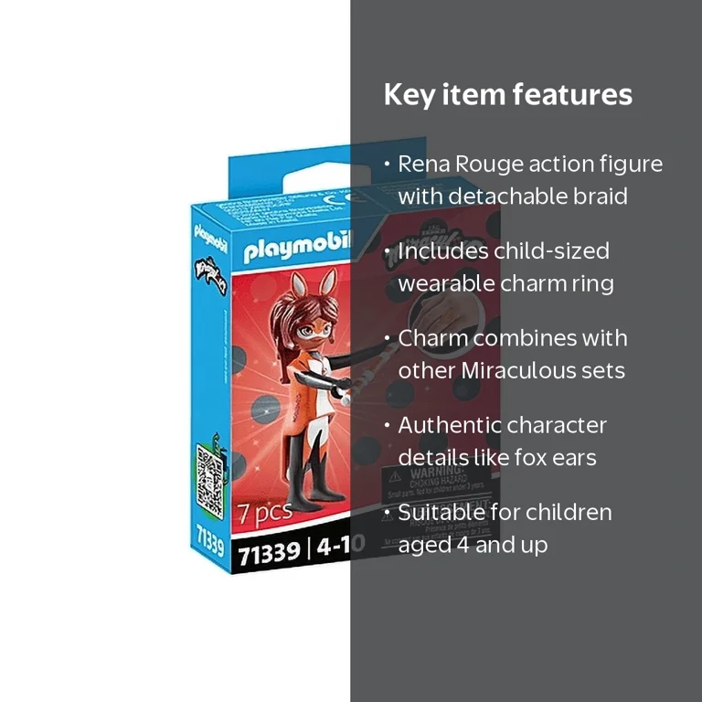 Playmobil #71339 Miraculous: Rena Rouge - Walmart.com