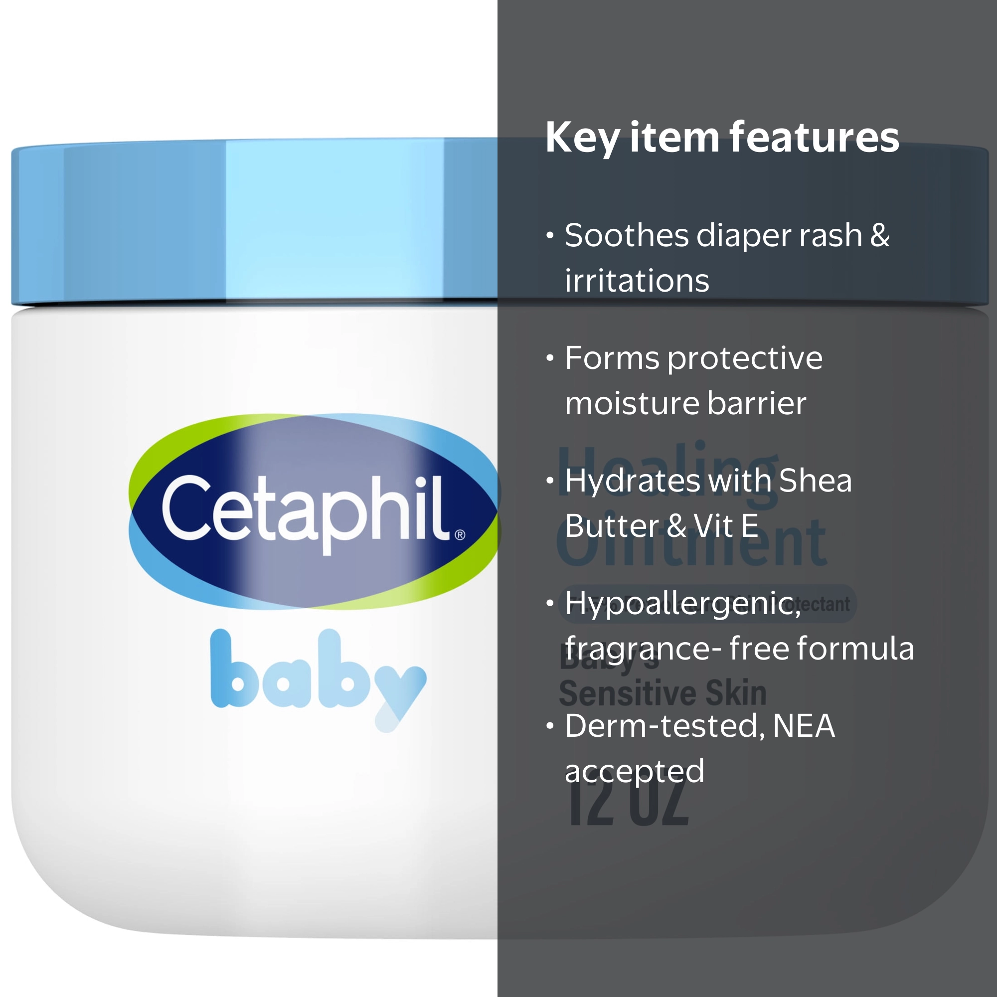 CETAPHIL Baby Healing Ointment, Multi-Purpose Skin Protectant for