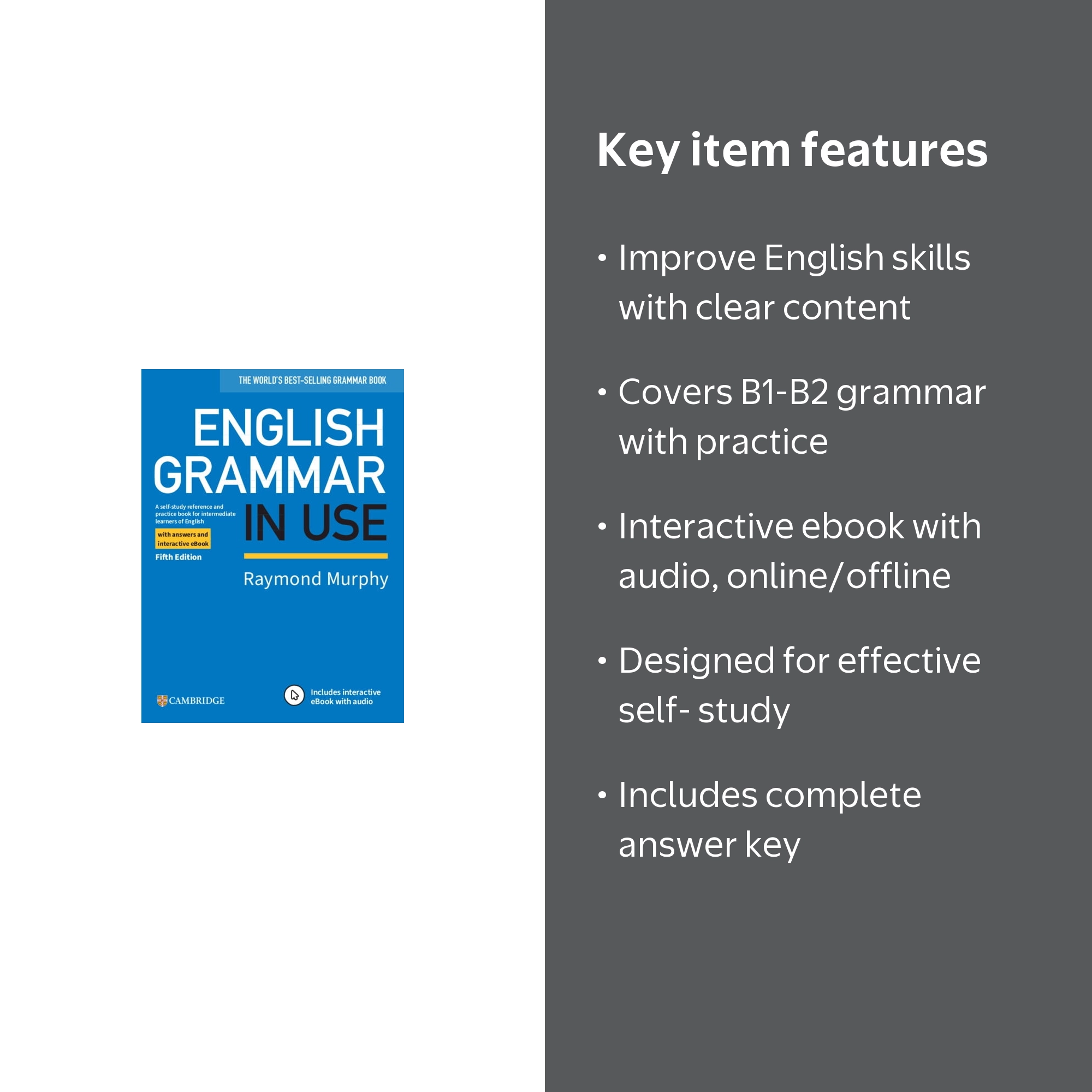 Raymond Murphy English Grammar in Use Book with Answers & eBook