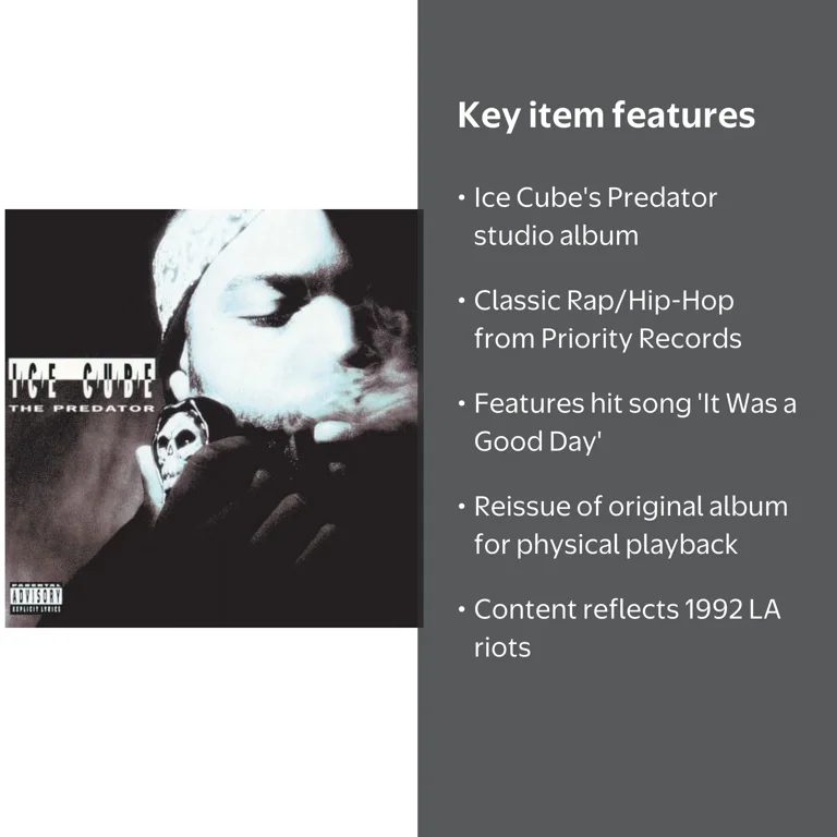 Ice Cube - Predator - Music & Performance - CD - Walmart.com