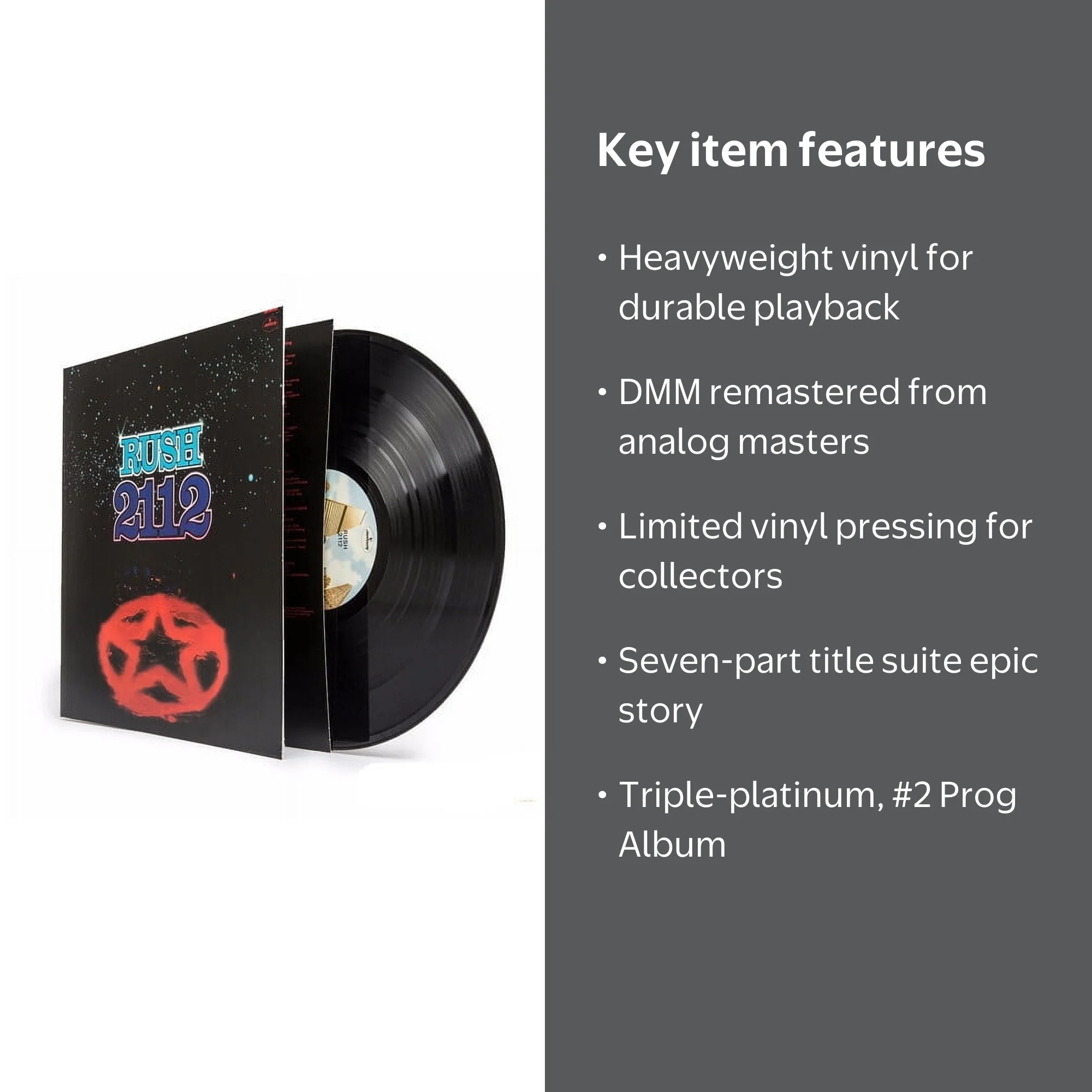 Mercury, Vinyl Record, Rush 2112, Music & Performance - Walmart.com