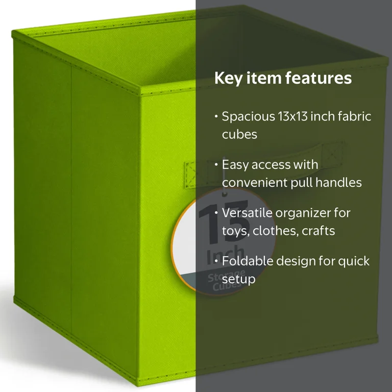 Sorbus Collapsible Fabric Cube Storage Bin (13