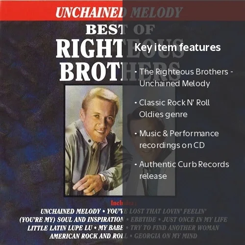 The Righteous Brothers - Unchained Melody CD, Music & Performance