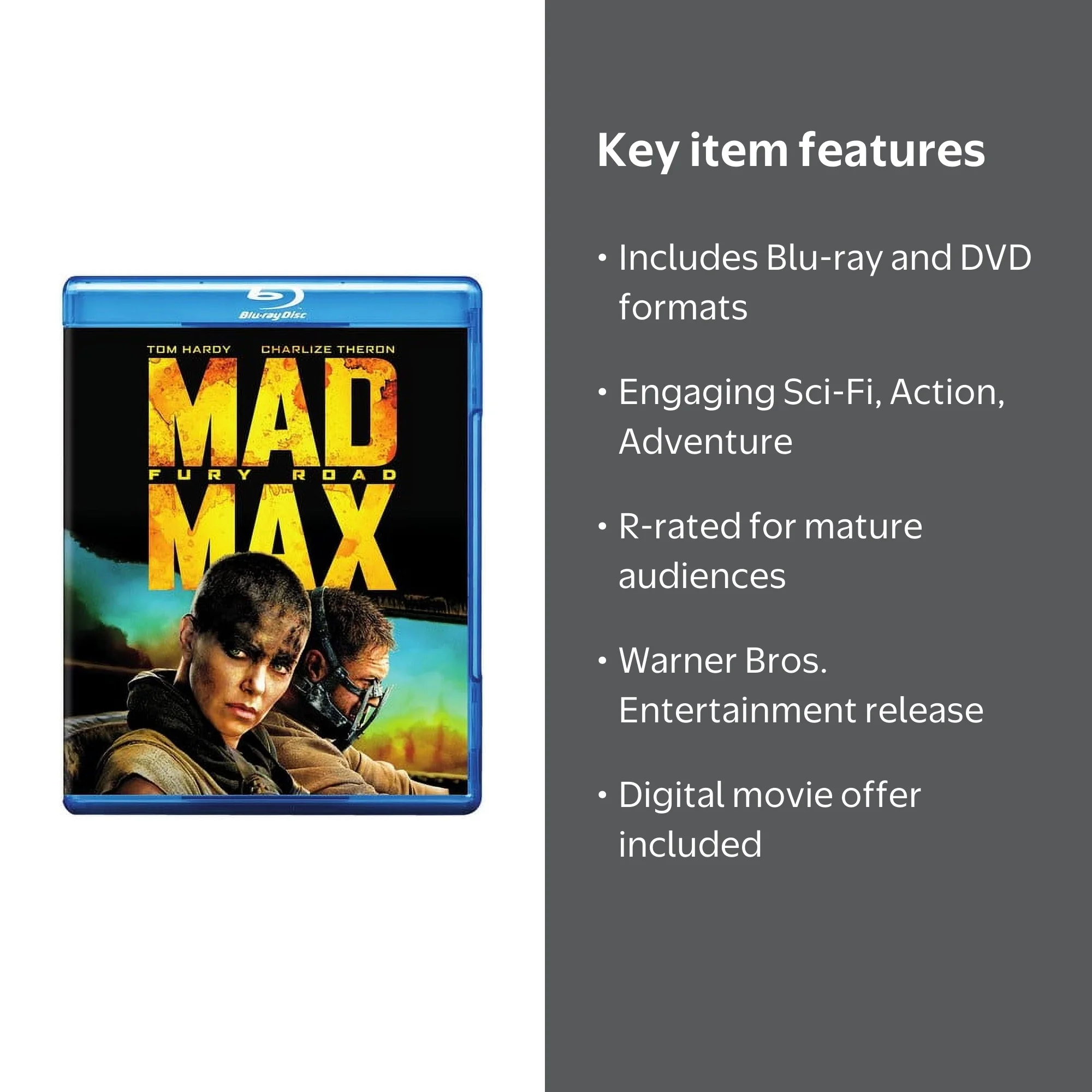 Mad Max: Fury Road (Blu-ray + DVD) - Walmart.com