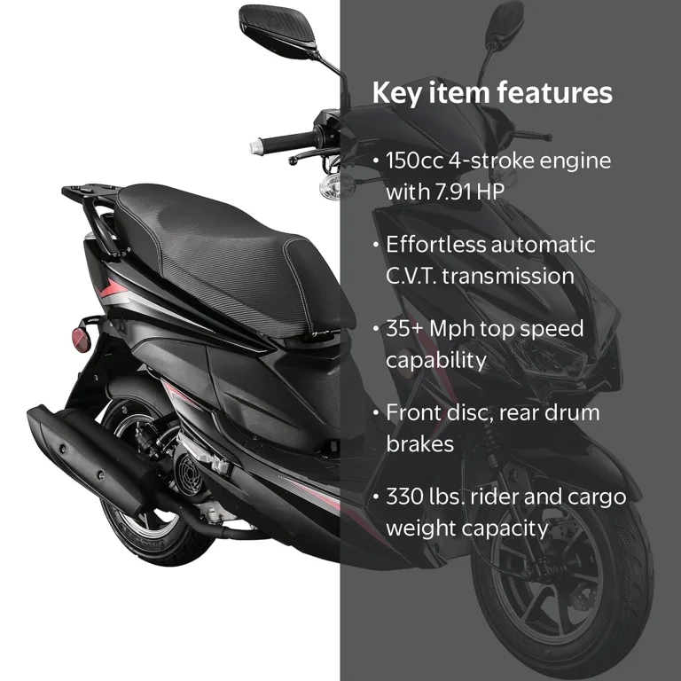 HHH X18 150cc Scooter Street Motorcycle Gas Moped 150cc Adult Bike