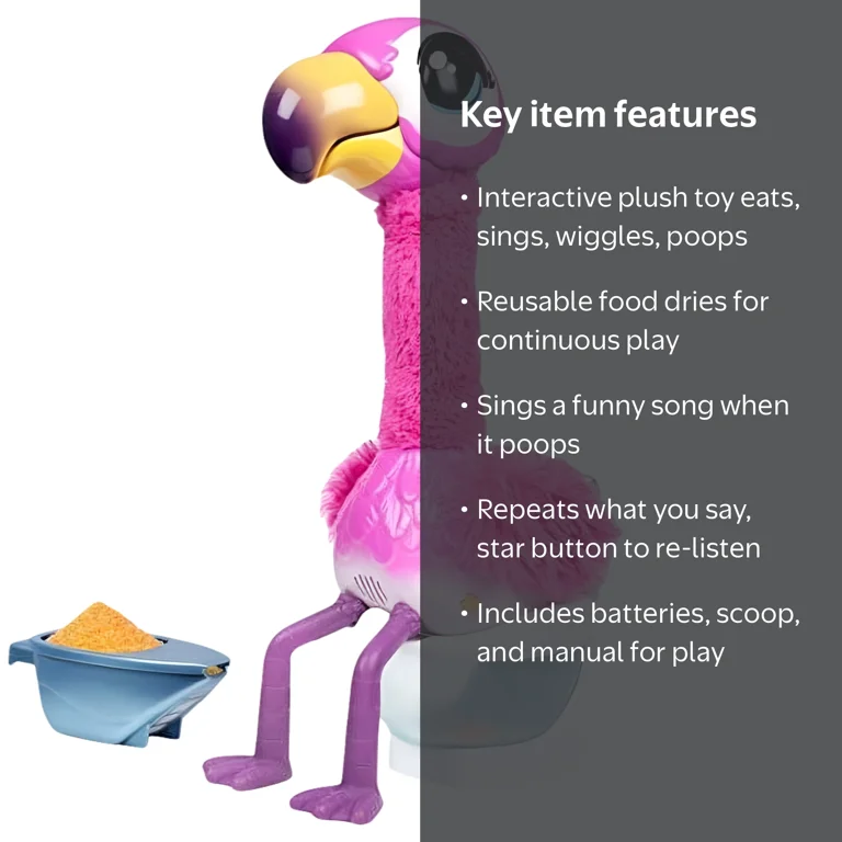 Little Live Pets Gotta Go Flamingo, Interactive Plush Toy, Sings