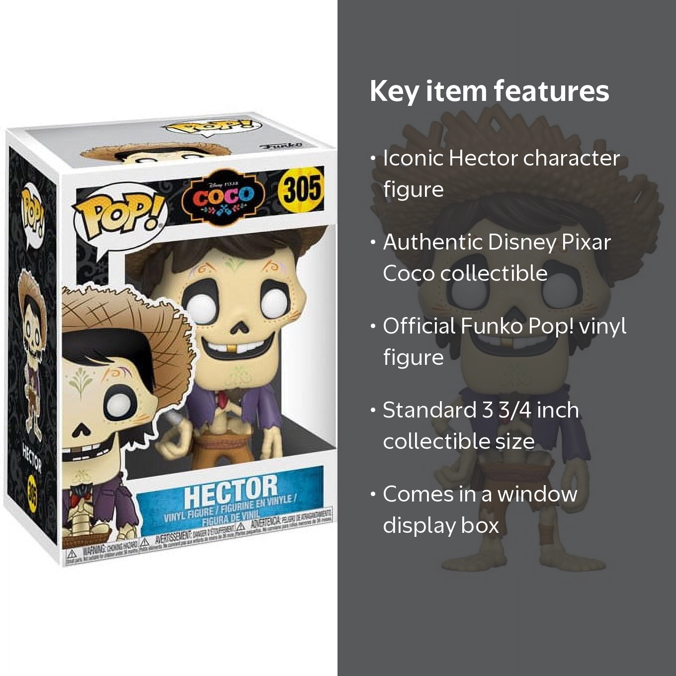 Funko Pop! Disney Pixar COCO Hector - Walmart.com