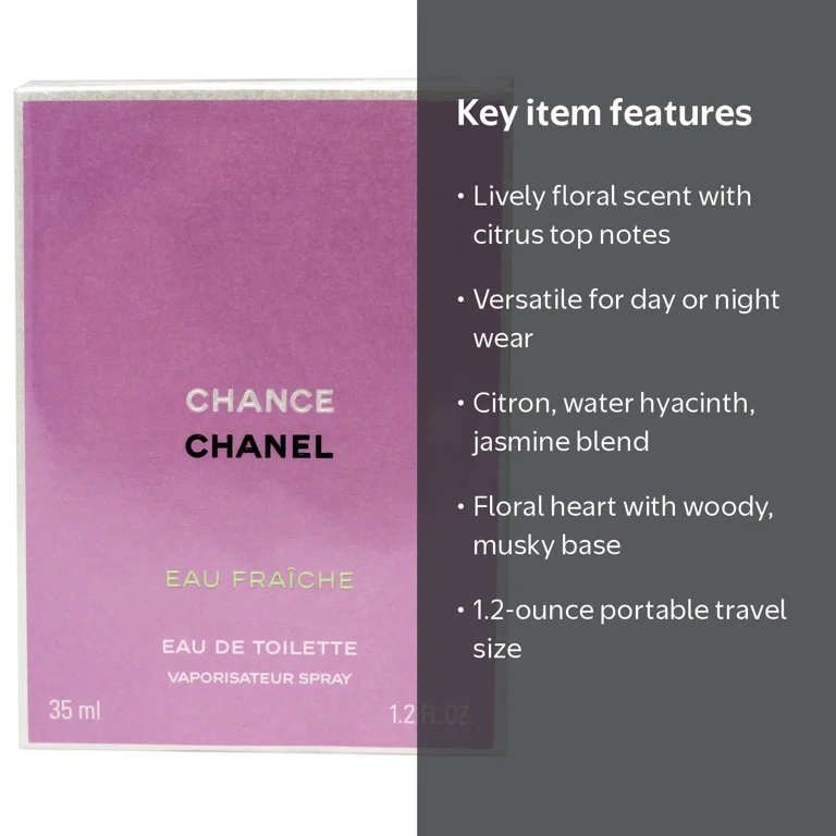 Chanel Chance Eau Fraiche EDT for Women, 1.2 Ounces - Walmart.com