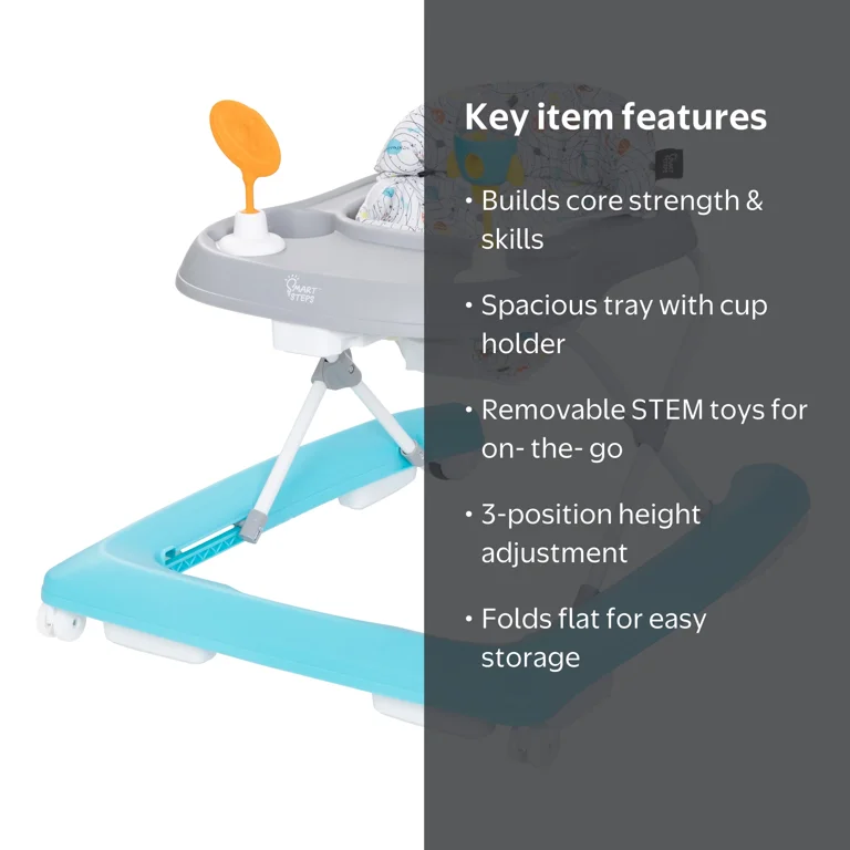 Smart Steps by Baby Trend Activity Baby & Toddler Walker - Space