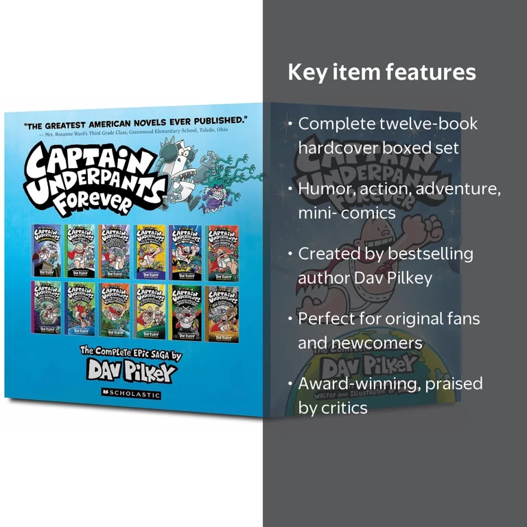 Dav Pilkey, Captain Underpants Forever, Full-Color Boxed Set, 12
