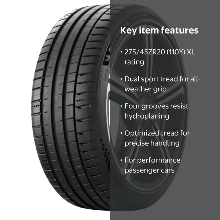 Michelin Pilot Sport 5 275/45ZR20 (110Y) XL - Walmart.com