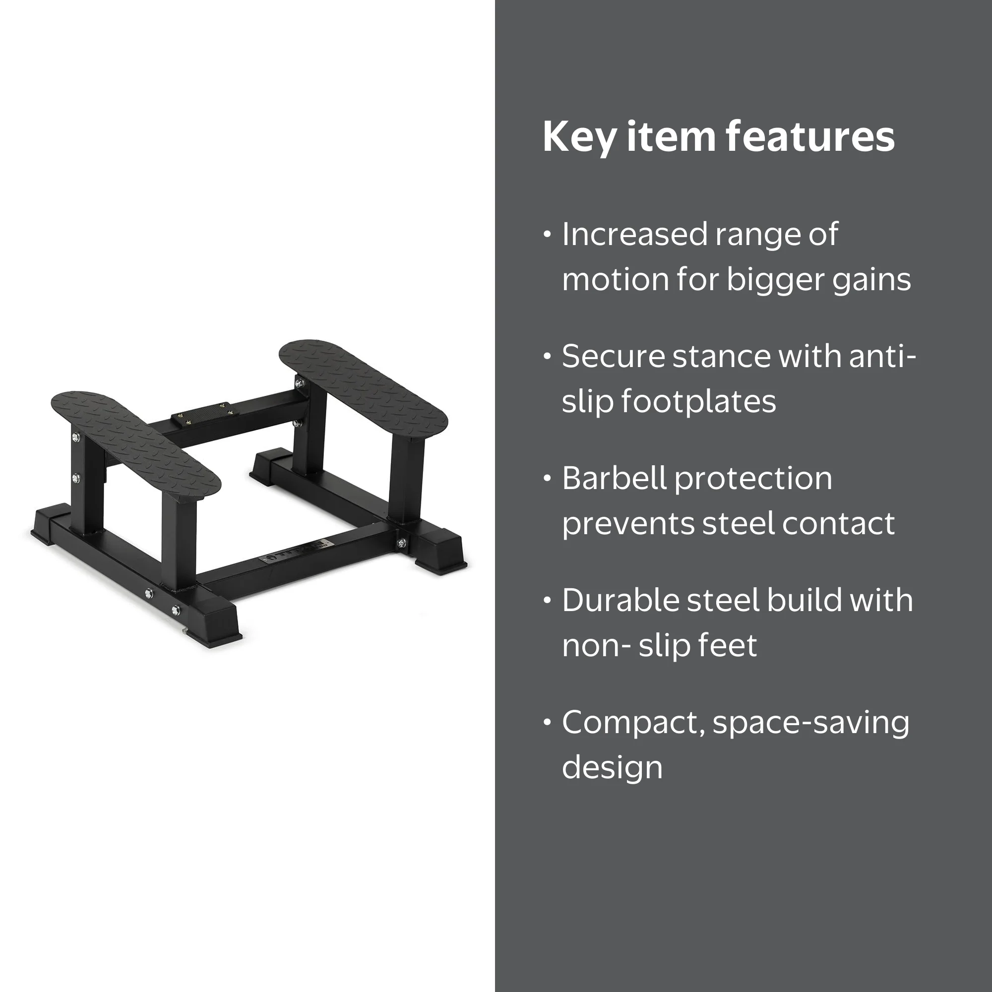 Titan Fitness T Bar Rowing Platform, Elevated/Angled Design for