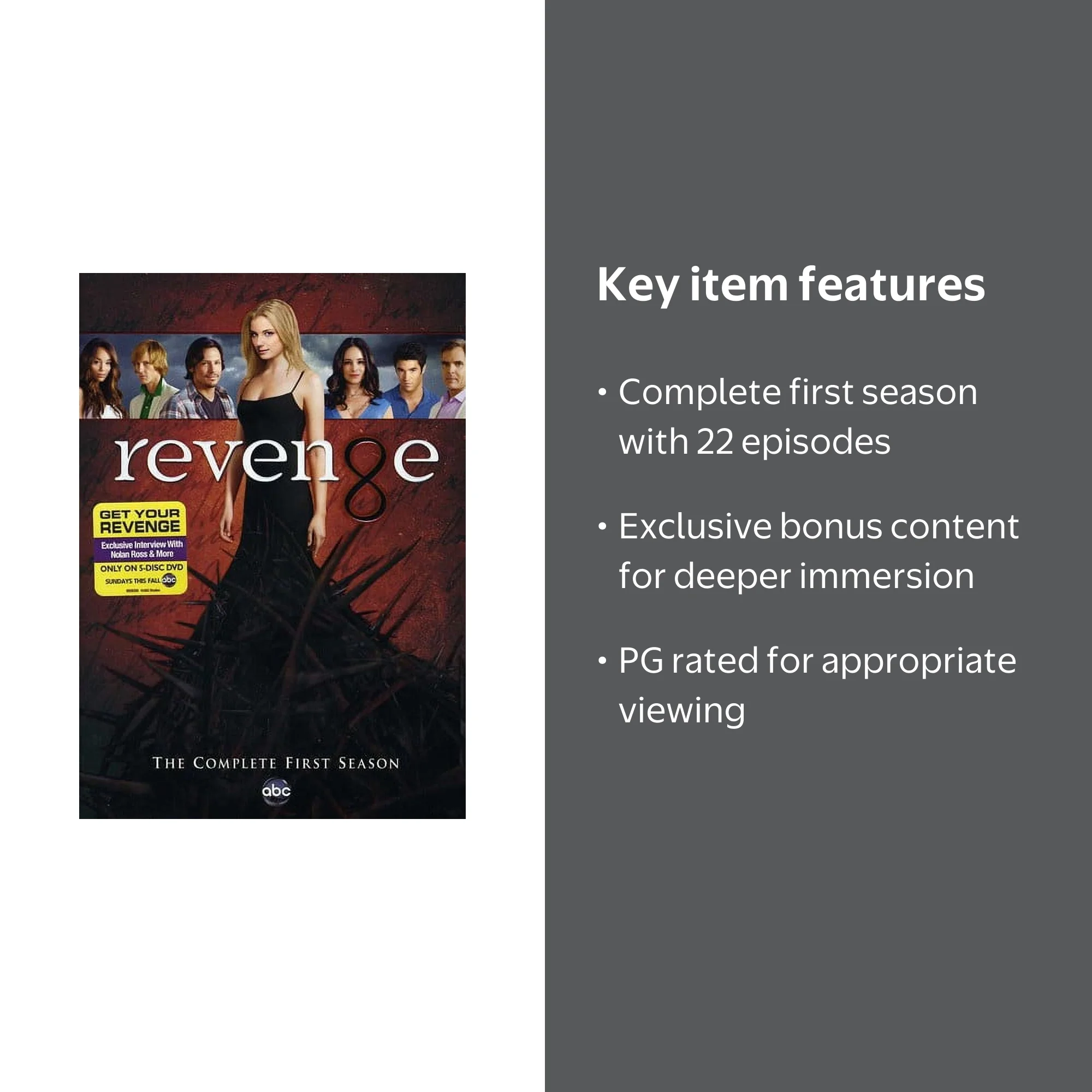 Disney, Revenge The Complete First Season, 22 Episodes - Walmart.com